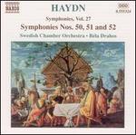Haydn: Symphonies Nos. 50, 51 and 52