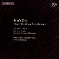 Haydn: Three Theatrical Symphonies - Haydn Sinfonietta Wien; Manfred Huss (conductor)
