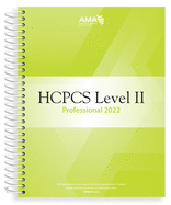 HCPCS 2022 Level II Professional Edition