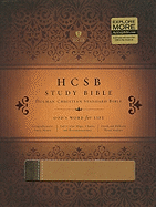 HCSB Study Bible, Brown/Tan Leathertouch