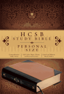 HCSB Study Bible Personal Size, Black/Tan Leathertouch