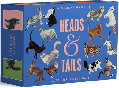 Heads & Tails: A Cat Memory Game: Match Up Iconic Cats - Zafra, Marta (Illustrator)