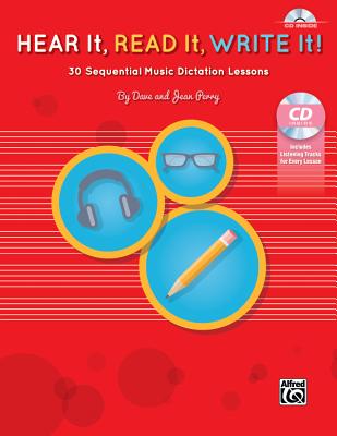 Hear It, Read It, Write It!: 30 Sequential Music Dictation Lessons, Book & Online Pdf/Audio - Perry, Dave, and Perry, Jean