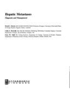 Hepatic Metastasses: Diag & Mangmnt