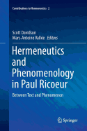 Hermeneutics and Phenomenology in Paul Ricoeur: Between Text and Phenomenon