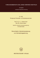 Hierarchische Unternehmensplanung Und Informationsgewinnung
