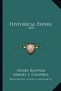 Historical Papers: 1890