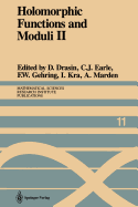 Holomorphic Functions and Moduli II: Proceedings of a Workshop Held March 13-19, 1986