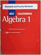 Holt Algebra 1: Homework and Practice Workbook Algebra 1