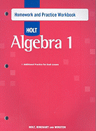 Holt Algebra 1: Homework Practice Workbook