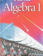 Holt Algebra 1: Student Edition Algebra 1 2001