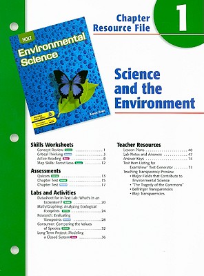 Holt Environmental Science Chapter 1 Resource File: Science and the Environment - Arms, Karen