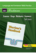 Holt Traditions Warriner's Handbook: Language and Sentence Skills Practice Sixth Course Grade 12 Sixth Course
