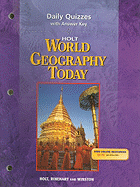 Holt World Geography Today Daily Quizzes with Answer Key