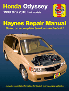 Honda Odyssey 1999 Thru 2010 Haynes Repair Manual