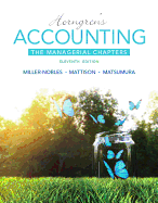 Horngren's Accounting: The Managerial Chapters