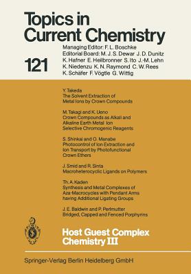 Host Guest Complex Chemistry III - V�gtle, F. (Editor), and Weber, E. (Editor)