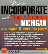 How to Incorporate-Michigan