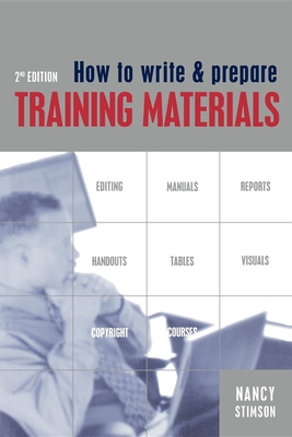 How to Write and Prepare Training Materials - Stimson, Nancy