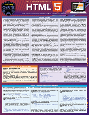 HTML 5: A Quickstudy Laminated Reference Guide - Nixon