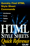 HTML Style Sheets: Quick Reference