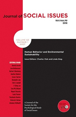 Human Behavior and Environmental Sustainability - Vlek, Charles (Editor), and Steg, Linda (Editor), and Hoyle, Rick H (Editor)