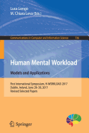 Human Mental Workload: Models and Applications: First International Symposium, H-Workload 2017, Dublin, Ireland, June 28-30, 2017, Revised Selected Papers