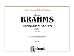 Hungarian Dances, Vol 1: Comb Bound Book