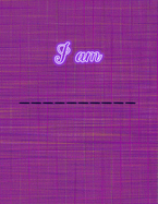 I am ____________: Graph Paper Composition Notebook Grid Paper Notebook Quad Ruled For Math, Kindergarten, Design, Business Graph, Engineering, Draft - November Presents Notebook - Dark Purple Textile