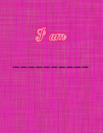 I am ________: Graph Paper Composition Notebook Grid Paper Notebook Quad Ruled For Math, Kindergarten, Design, Business Graph, Engineering, Draft - November Presents Notebook - Red Purplish Textile
