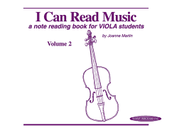 I Can Read Music, Volume 2: A Note Reading Book for Viola Students
