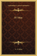 If I May