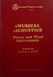 Musical Acoustics: Piano and Wind Instruments