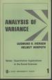Analysis of Variance (Quantitative Applications in the Social Sciences Series, No. 1)