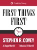 First Things First