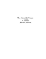 The Student's Guide to Vhdl