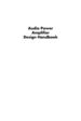 Audio Power Amplifier Design Handbook