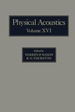 Physical Acoustics V16: Principles and Methods