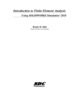 Introduction to Finite Element Analysis Using Solidworks Simulation 2018