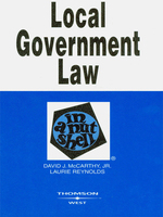 McCarthy and Reynolds' Local Government Law in a Nutshell