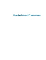 Reactive Internet Programming