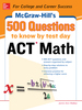 500 Act Math Questions to Know By Test Day