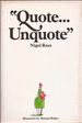 Quote...Unquote