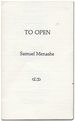 To Open