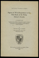 Figures of Word-Repetition in the First Book of Sir Philip Sidney's Arcadia: a Dissertation