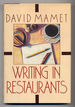 Writing in Restaurants