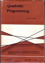 Quadratic Programming. Algorithms, Anomalies, Applications (Studies in Mathematics and Managerial Economics, Volume 2)