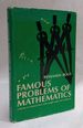 Famous Problems of Mathematics: a History of Constructions With Straight Edge and Compasses