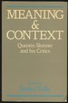 Meaning and Context: Quentin Skinner and His Critics