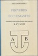 The Anchor Bible Proverbs Ecclesiastes